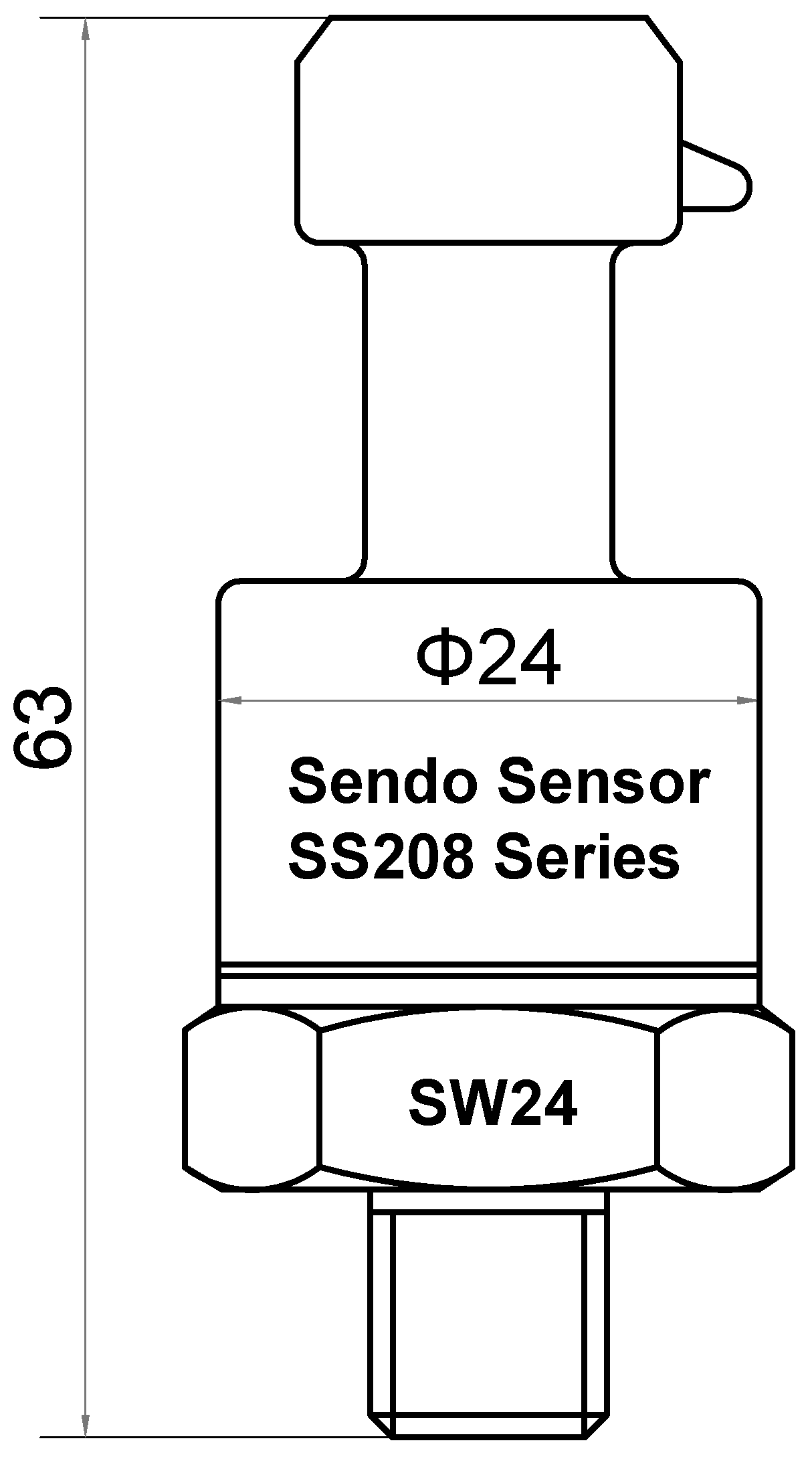 SS208 series fuel pressure sensor